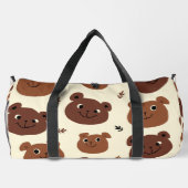 Fantastische Bärengesicht Duffle Bag (Rückseite)