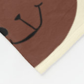 Fantastische Bärengesicht Fleecedecke (Ecke)