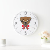 Fantastische Bärengesicht Große Wanduhr (Zuhause)