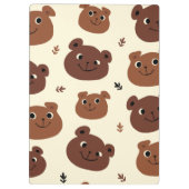 Fantastische Bärengesicht Klemmbrett (Rückseite)