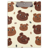 Fantastische Bärengesicht Klemmbrett (Vorderseite)