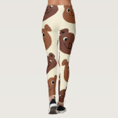 Fantastische Bärengesicht Leggings (Rückseite)