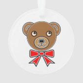 Fantastische Bärengesicht Ornament (Rückseite)