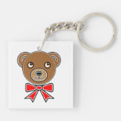 Fantastische Bärengesicht Schlüsselanhänger (Rückseite)