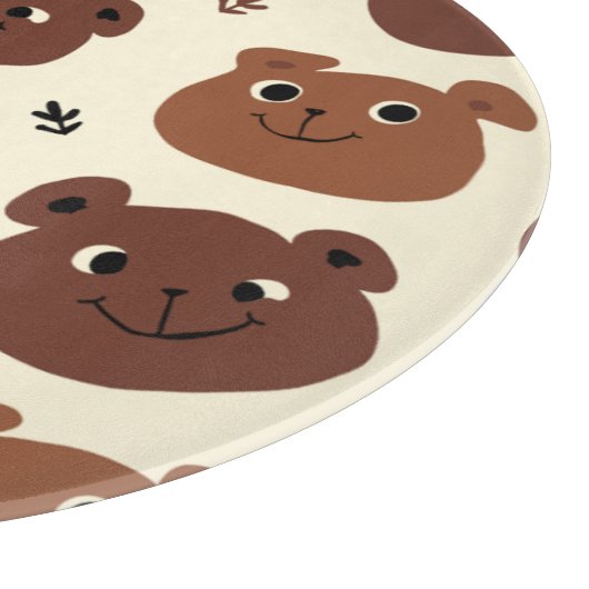 Fantastische Bärengesicht Schneidebrett (Ecke)