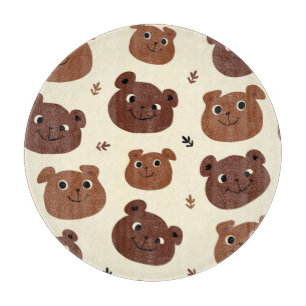 Fantastische Bärengesicht Schneidebrett