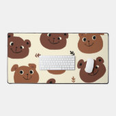 Fantastische Bärengesicht Schreibtischunterlage (Tastatur & Maus)