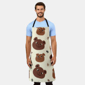Fantastische Bärengesicht Schürze (Getragen)