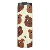 Fantastische Bärengesicht Thermosbecher (Rückseite)