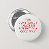 fantastische Beleidigung Button (Vorne & Hinten)