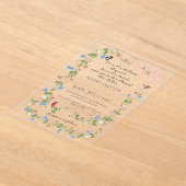 Fantastische Bergwelten Foto Hochzeit Acryleinladungen (Ablage )