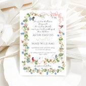 Fantastische Bergwelten Foto Hochzeit Einladung