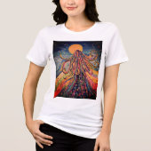 Fantastische Bergwelten im Val Piora Tri-Blend Shirt (Vorderseite)