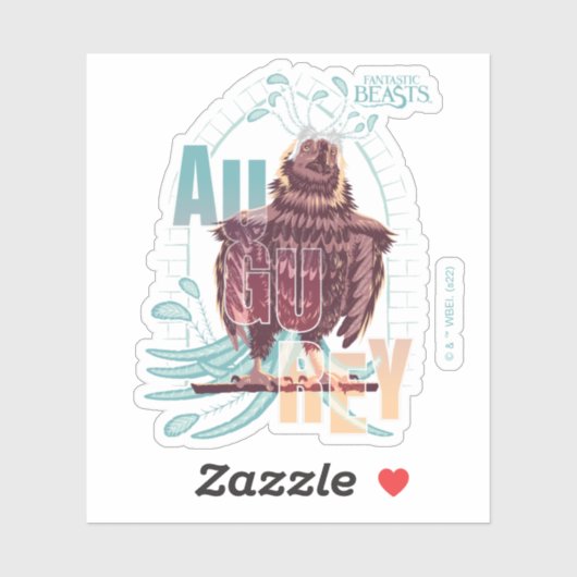 Fantastische Bestien Augurey Aufkleber (Blatt)