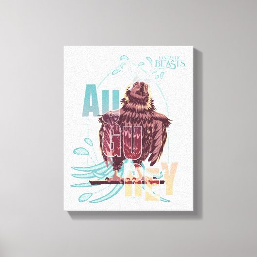 Fantastische Bestien Augurey Leinwanddruck (Vorderseite)