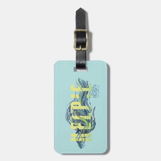 Fantastische Bestien Kelpie Gepäckanhänger (Vorderseite vertikal)