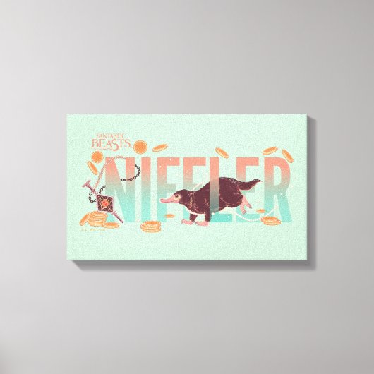 Fantastische Bestien Niffler Leinwanddruck (Vorderseite)