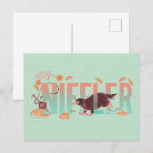 Fantastische Bestien Niffler Postkarte (Vorne/Hinten)