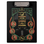 Fantastische Bestien Raum der Anforderung Grafik Klemmbrett (Vorderseite)