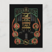 Fantastische Bestien Raum der Anforderung Grafik Postkarte (Vorderseite)