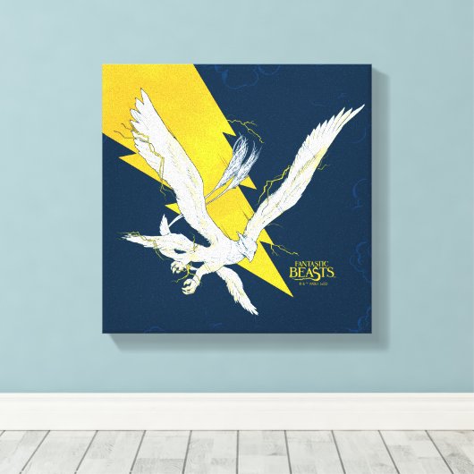 Fantastische Bestien Thunderbird Leinwanddruck (Insitu (Holzboden))