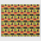 Fantastische Bestien Vintages Muster Geschenkpapier (Flach)