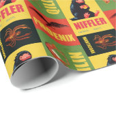 Fantastische Bestien Vintages Muster Geschenkpapier (Rolleneckpunkt)