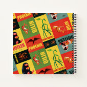 Fantastische Bestien Vintages Muster Notizblock (Rückseite)