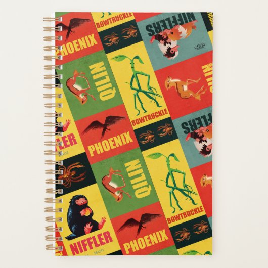 Fantastische Bestien Vintages Muster Planer (Vorderseite)