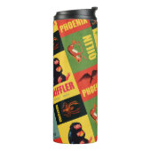 Fantastische Bestien Vintages Muster Thermosbecher (Nach links gedreht)