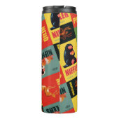 Fantastische Bestien Vintages Muster Thermosbecher (Rückseite)