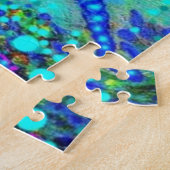 Fantastische blaue Libelle durch Sharles Puzzle (Seite)