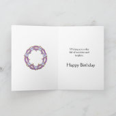 Fantastische Blume 40. Geburtstag Karte (Innenseite)