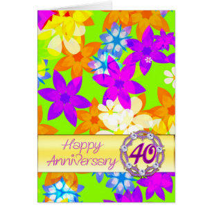 Fantastische Blume 40 Jahre für ein Paar
