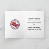 Fantastische Blume 40 Jahre Jubiläum für den Ehega Karte (Innenseite)