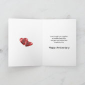 Fantastische Blume 45 Jahre für ein Paar Karte (Innenseite)