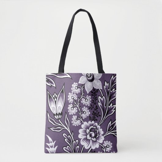 Fantastische Blume (Pflaume) Tasche (Vorderseite)