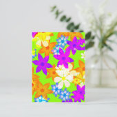 Fantastische Blume Postkarte (Stehend Vorderseite)