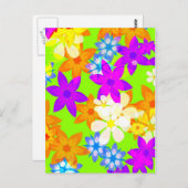 Fantastische Blume Postkarte (Vorne/Hinten)