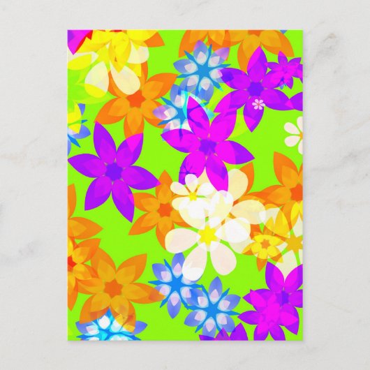 Fantastische Blume Postkarte (Vorderseite)