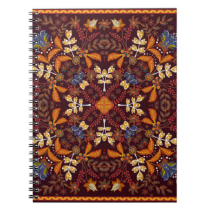 Fantastische Blume: Vintages Zierdesign Notizblock
