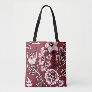 Fantastische Blumen (Marone) Fine Art Tasche