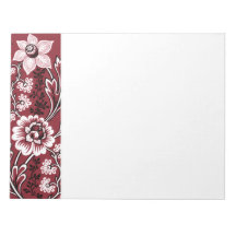 Fantastische Blumen (Maroon) Fine Art