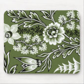Fantastische Blumen (Moosgrün) Fine Art Mousepad (Vorne)