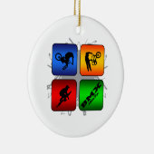 Fantastische BMX städtische Art Keramikornament (Rechts)