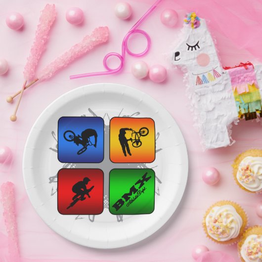 Fantastische BMX städtische Art Pappteller (Party)