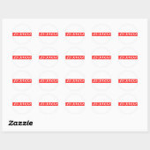 Fantastische Briefmarke Runder Aufkleber (Blatt)