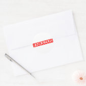 Fantastische Briefmarke Runder Aufkleber (Umschlag)