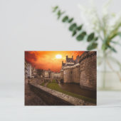 Fantastische Burg Frankreich Postkarte (Stehend Vorderseite)