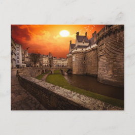 Fantastische Burg Frankreich Postkarte